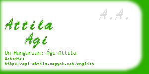 attila agi business card